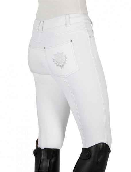 PFIFF Full Seat Breeches "Julie' - White