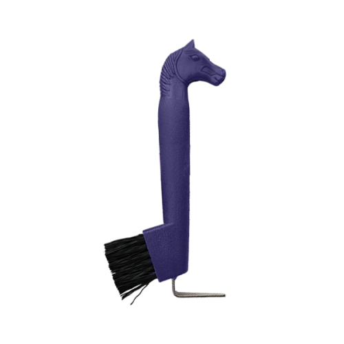 Horse Head Hoof Pick with Brush